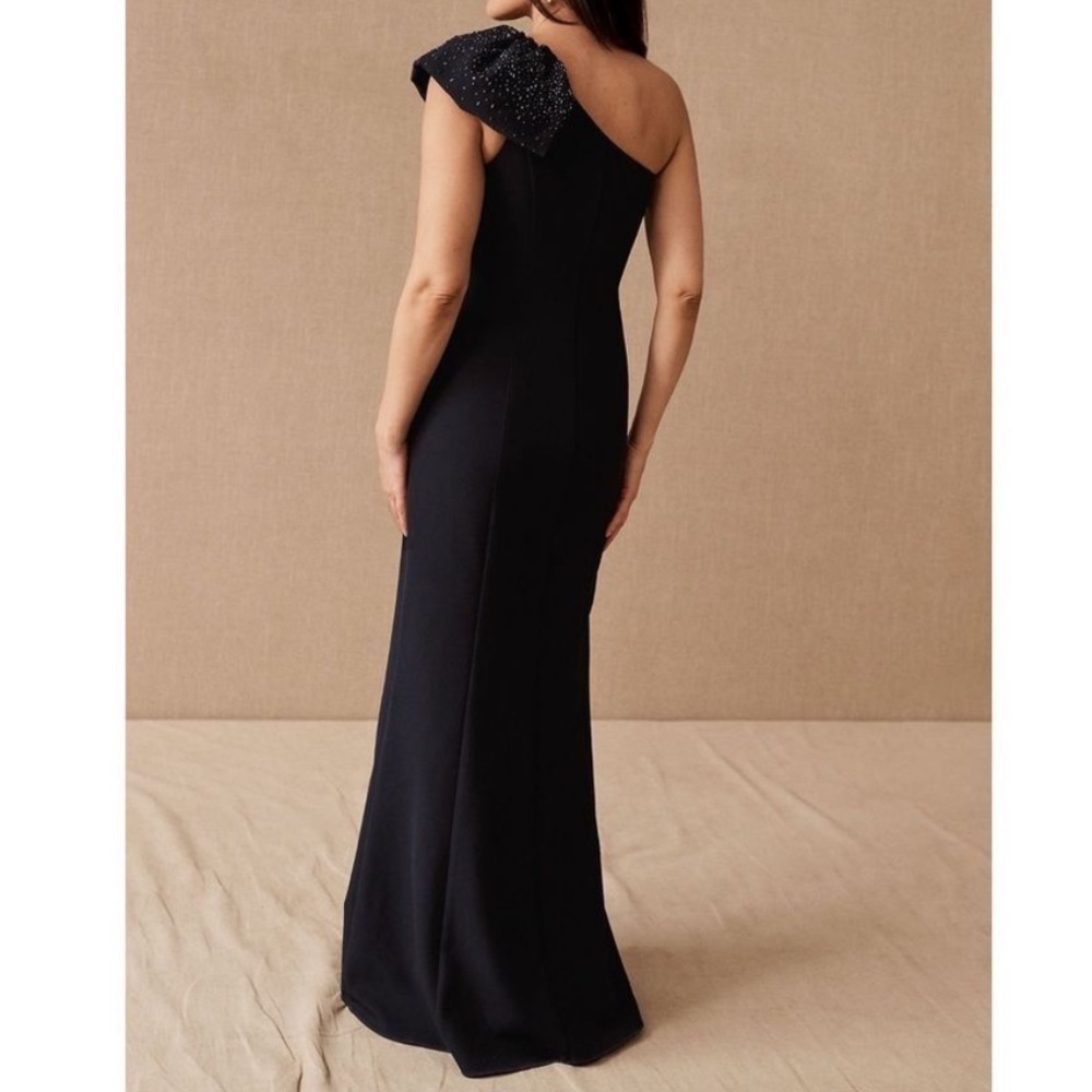 NWT Anthropologie x BHLDN Aidan Mattox Ryanne One Shoulder Beaded Dress 14 - Picture 7 of 7